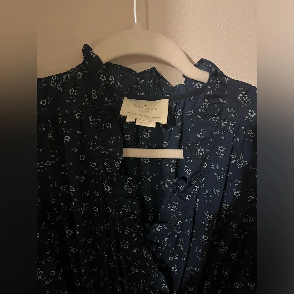 ♠️ Kate Spade ♠️ Out West Wild Rose Ruffle Wrap Dress